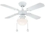 Deckenventilator Portland Ambiance Wei&szlig; mit Licht