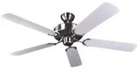 Deckenventilator Potkuri Silber / Wei&szlig;