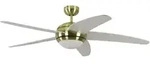 Deckenventilator Melton Messing / Wei&szlig; mit Licht