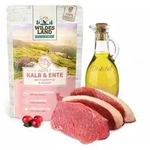 1x100 g Wildes Land Classic Adult Kalb & Ente Nassfutter f&uuml;r Katzen