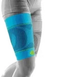 Bauerfeind Sports Unisex Compression Sleeves Upper Leg - kurz blau