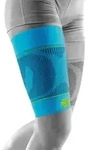 Bauerfeind Sports Unisex Compression Sleeves Upper Leg - extra lang blau