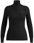 Odlo Damen Active Warm BL Top Turtle Neck l/s Half Zip schwarz