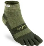 Injinji Herren Trail Midweight Mini-Crew Socks gr&uuml;n