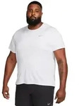 Nike Herren Miler Dri-Fit UV Short Sleeve Top wei&szlig;
