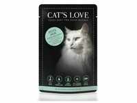 CAT'S LOVE Adult 12x85g Classic Pute pur mit Lachsöl & Katzengamander