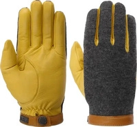 Deerskin Wool Tricot Herrenhandschuhe by Hestra gelb Herren