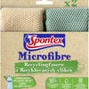 Spontex Microfibre Recyclingfasern 19.700.158 , 1 Packung = 2 Stück