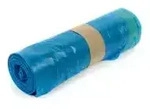 LDPE Zugbands&auml;cke 120 Liter, blau, Typ 60 AG-879 , 1 Karton = 10 Rollen &agrave; 25 St&uuml;ck