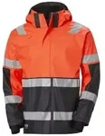 Helly&reg; Hansen Warnschutz PU-Regenjacke ALNA 2.0, orange/schwarz 70295 , 1 St&uuml;ck,