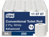 Tork Kleinrollen Toilettenpapier T4 Advanced, 2-lagig, weiß 110767 , 1 Paket = 8 x 8