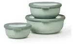 Mepal Frischhaltedose Set cirqula rund, 3-teilig, flach 106230094700 , Farbe: nordic