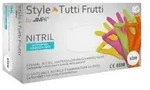 Style Tutti Frutti Nitrilhandschuhe, puderfrei, farbenmix 01175-L , 1 Packung = 96