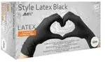 Style Latex Black Einmalhandschuhe, puderfrei, schwarz 14-028-S , 1 Packung = 100