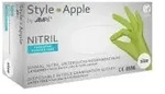 Style Apple Nitrilhandschuhe, puderfrei, gr&uuml;n 01187-M , 1 Packung = 100 St&uuml;ck,