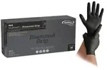 MaiMed&reg; Diamond Grip Nitril Einmalhandschuhe, schwarz, puderfrei 76857 , 1 Box...