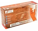 NITRAS TOUGH GRIP N Einmalhandschuhe, orange 8335-M , 1 Packung = 50 St&uuml;ck, Gr&ouml;&szlig;e