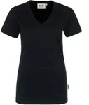 HAKRO&reg; Damen T-Shirt Classic, V-Ausschnitt, schwarz 126 , 1 St&uuml;ck, Gr&ouml;&szlig;e: XS