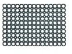 ASTRA Quadro T&uuml;rmatte, schwarz 01178 , Ma&szlig;e (B x L): 40 x 60 cm