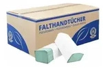 Papierhandt&uuml;cher 25 x 23 cm, 1-lagig AG-065 , 1 Karton = 5.000 Blatt, gr&uuml;n,