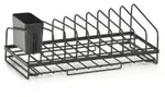 Zeller Abtropfgestell f&uuml;r Geschirr, Metall, schwarz, 2-teilig 14707 , Ma&szlig;e (L x B x
