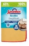 Spontex Microfibre Staub, Microfasertuch, aus Recyclingfasern 19700318 , 1 Tuch