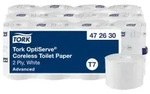 Tork OptiServe&reg; Toilettenpapier, 2-lagig, wei&szlig; 472630 , 1 Paket = 24 Rollen &agrave; 820