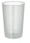 Papstar Mehrweg Trinkbecher unzerbrechlich, transluzent, PP 16135 , 1 Packung = 40