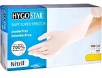 HYGOSTAR&reg; Nitrilhandschuh Safe Super Stretch, puderfrei, wei&szlig; 261001 , 1 Packung =