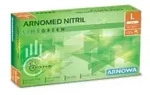 ARNOMED Nitril Lime Green Einmalhandschuhe, puderfrei, gr&uuml;n 389-L , 1 Packung = 100