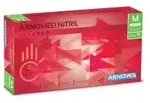 ARNOMED Nitril Lava Red Einmalhandschuhe, puderfrei, rot 384-M , 1 Packung = 100