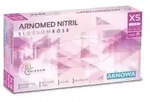 ARNOMED Nitril Blossom Rose Einmalhandschuhe, puderfrei, rosa 385-XS , 1...