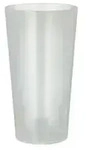 Papstar Mehrweg Trinkbecher, Kunststoff, transluzent 85196 , 1 Karton = 20 Packungen