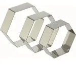 SCHNEIDER Tortenring, Sechseck 155120 , 200 mm, H&ouml;he 50 mm