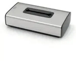 Tork Kosmetiktuchspender aus Edelstahl, F1 460013 , Ma&szlig;e: 13,6 x 6,7 x 25,6 cm,