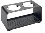 WENKO Wave Flaschenhalter, Abtropfgestell Metall, f&uuml;r 2 Flaschen 54898100 , 1