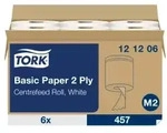 Tork Universal Wischtuch 320, 2-lagig, wei&szlig;, M2 121206 , 1 Karton = 6 Rollen x 160 m