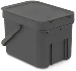 Brabantia Abfalleimer "Sort and Go", 6 Liter 109720 , Farbe: Grey