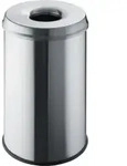 helit Papierkorb "the guardian", 30 Liter Farbe: edelstahl