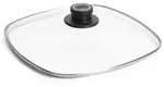 WOLL Topfdeckel, eckig, backofenfest bis 250 &deg;C S228M , 1 Glasdeckel, Ma&szlig;e (B x L):
