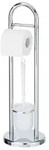 WENKO Siena Stand WC-Garnitur 15438100 , Farbe: silber / chrom