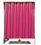 Papstar Leuchterkerzen fuchsia 81765 , 1 Karton = 2 Packungen &agrave; 50 St&uuml;ck