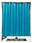 Papstar Leuchterkerzen t&uuml;rkis 81764 , 1 Karton = 2 Packungen &agrave; 50 St&uuml;ck