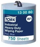 Tork Extra Starke Industrie Papierwischt&uuml;cher, 3-lagig, blau, W1 130080 , 1 Rolle =