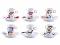Zeller Faces Espresso-Set, 12-teilig 26505 , Material: Porzellan, 50 ml