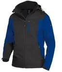 FHB&reg; Softshelljacke JANNIK, royalblau/schwarz 79105 , 1 St&uuml;ck, Gr&ouml;&szlig;e: XXL