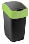 CURVER M&uuml;lleimer Flip Bin, 9 Liter 229417 , Farbe: schwarz / gr&uuml;n