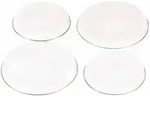KR&Uuml;GER Abdeckplatten-Set wei&szlig; 4-teilig 517245 , 1 Set