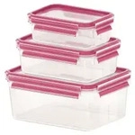 EMSA Clip & Close Colour Frischhaltedosen, 3-teiliges Set 515584 , Set besteht aus: