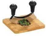 Kesper Kr&auml;uterschneidebrett mit Wiegemesser Set, 2-teilig 50646 , 1 Set
